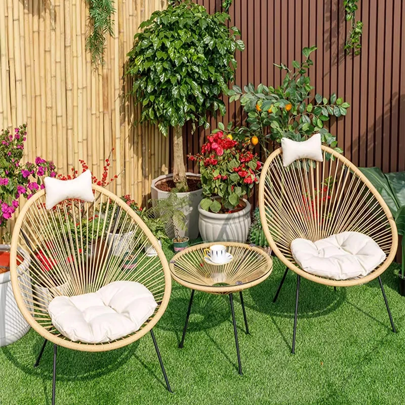 Outdoor Furniture Italian - Ретро-комплекты садовой мебели из ротанга, водонепроницаемые,