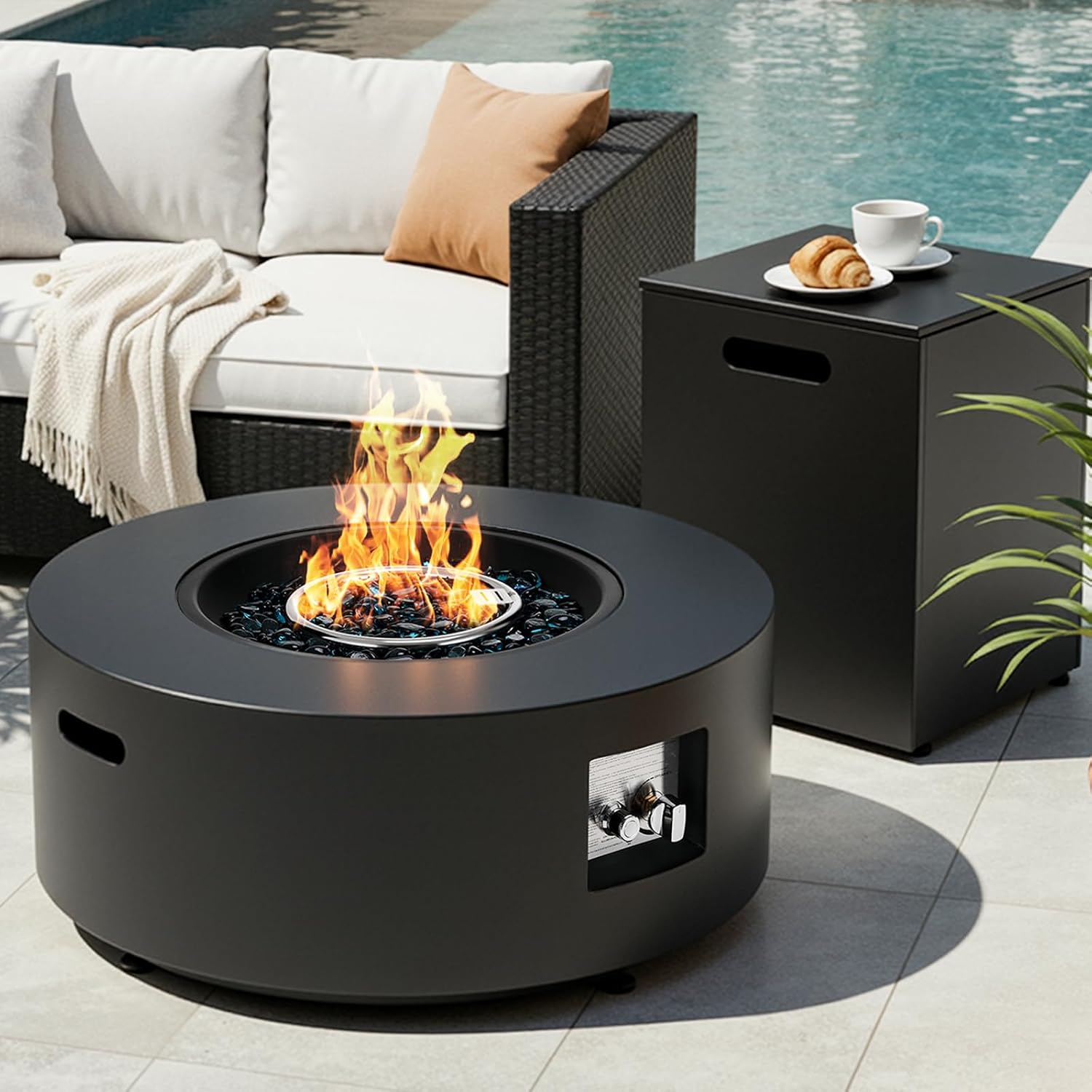 Круглый пропановый костровой к – обзор и цена Outdoor Furniture Fire Table