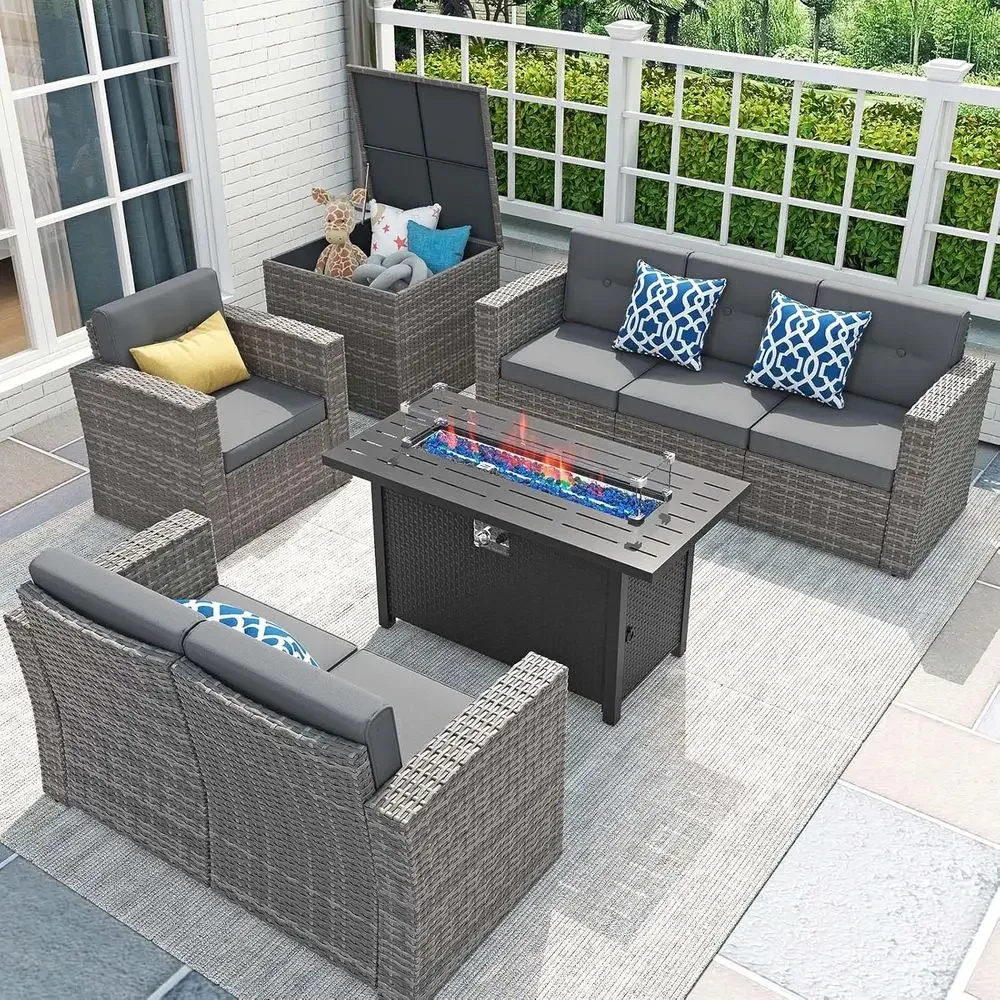 Комплект садовой мебели из 8 п – обзор и цена Outdoor Furniture Fire Table