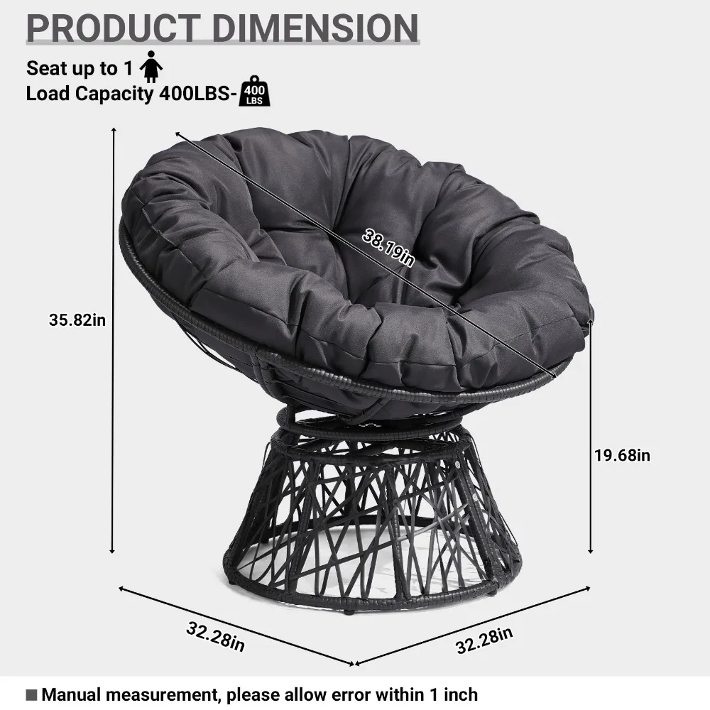 Поворотное кресло-яйцо Swivel  – обзор и цена Outdoor Furniture No Cushions